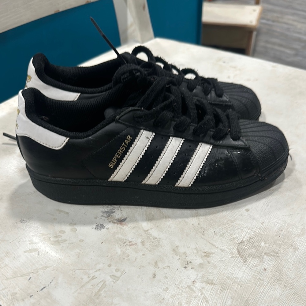 Adidas Superstar Black and White Sneakers